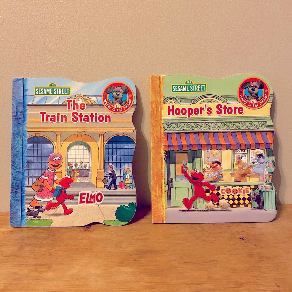 2 Sesame Street Books Set